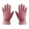 BKEKM Cycling Gloves Cotton Mittens Gloves Plus Velvet Thick Ski Gloves Touch Screen Windproof Thermal Glove for Women Gloves view 1