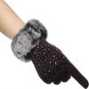 BKEKM Cycling Gloves 1 Pair Winter Gloves Touch Screen Plus Velvet for Women Gloves Thicken Ski Gloves Windproof Thermal Glove view 4