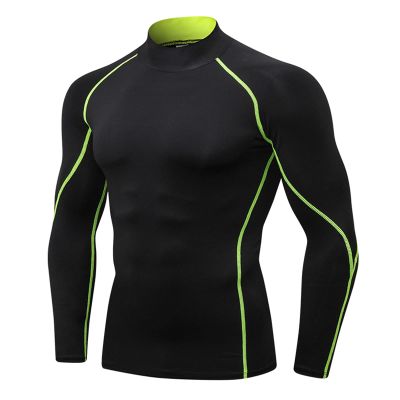 LEICHR Compression Shirts for Men Long Sleeve Cool Dry Workout Gym Turtleneck Shirts Sports Tops Baselayers