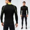 LEICHR Compression Shirts for Men Long Sleeve Cool Dry Workout Gym Turtleneck Shirts Sports Tops Baselayers view 2
