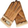 BKEKM Cycling Gloves 1 Pair Mittens Gloves Wool Fleece Snow Winter Gloves Leather for Men Windproof Ski Gloves Thermal Glove view 4