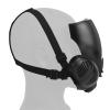 Samview Outdoor Airsoft Paintball Shooting Face Protection Gear Tactical Half Face Halloween Cosplay Mask, Medium, Black view 4