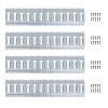 2 FT E Track Tie Down Rail 2' (4 Pack) for Truck Bed,Garages, Vans, Trailers, Motorcycle Tie Downs, ATV Mountings and Other Securing Accessories - E Track Bar Rails Galvanized Steel view 1