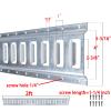 2 FT E Track Tie Down Rail 2' (4 Pack) for Truck Bed,Garages, Vans, Trailers, Motorcycle Tie Downs, ATV Mountings and Other Securing Accessories - E Track Bar Rails Galvanized Steel view 2