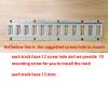 2 FT E Track Tie Down Rail 2' (4 Pack) for Truck Bed,Garages, Vans, Trailers, Motorcycle Tie Downs, ATV Mountings and Other Securing Accessories - E Track Bar Rails Galvanized Steel view 3