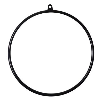 Black Aerial Lyra Hoop for Beginners/Adults/Men/Women, Professional Yoga Ring Fitness Stainless Steel Single Point Aerial Hoop Equipment Kit for Dancing Studio Gym Club, Tube Dia 25mm ( Size : Dia 85c
