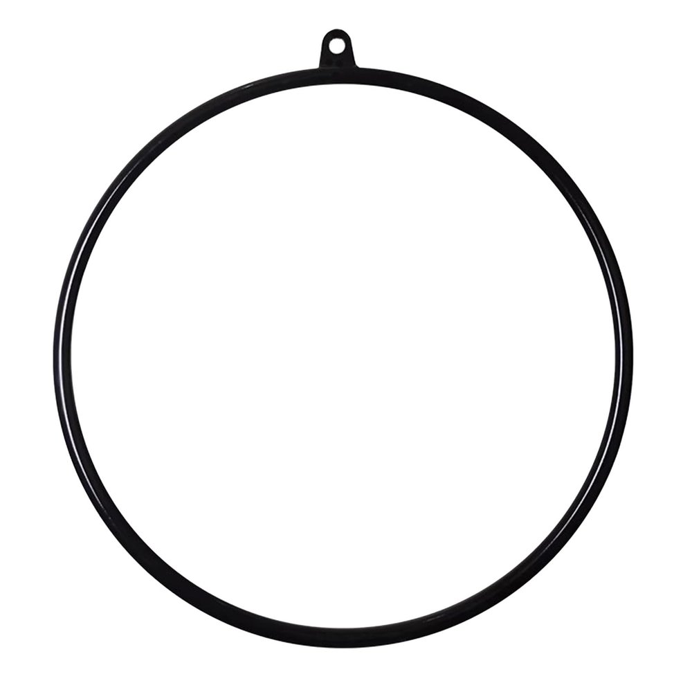 Black Aerial Lyra Hoop for Beginners/Adults/Men/Women, Professional Yoga Ring Fitness Stainless Steel Single Point Aerial Hoop Equipment Kit for Dancing Studio Gym Club, Tube Dia 25mm ( Size : Dia 85c