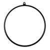 Black Aerial Lyra Hoop for Beginners/Adults/Men/Women, Professional Yoga Ring Fitness Stainless Steel Single Point Aerial Hoop Equipment Kit for Dancing Studio Gym Club, Tube Dia 25mm ( Size : Dia 85c view 1