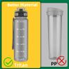 OLDLEY 32 oz Water Bottle, Motivational Water Bottle with Time Marker, Sports Water Bottle With Strap, Leakproof & BPA Free Large Water Bottles for School, Gym, Travel, Outdoor, Tritan,Gray view 3