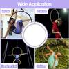 Aerial Lyra Hoop Rigging Set, 2.6ft/2.8ft/3ft/3.1ft/3.3ft Lyra Hoop for Adults Beginners Dancers Men Women, Single Point Yoga Ring Tube Dia 25mm, Loads 660LBS ( Color : Silver , Size : Diameter 85cm(3 view 2
