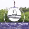 Aerial Lyra Hoop Rigging Set, 2.6ft/2.8ft/3ft/3.1ft/3.3ft Lyra Hoop for Adults Beginners Dancers Men Women, Single Point Yoga Ring Tube Dia 25mm, Loads 660LBS ( Color : Silver , Size : Diameter 85cm(3 view 4