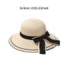 2024 Summer Beach Hats for Women Wide Brim Sun Straw Hats UPF 50+ UV Sun Protection Sun Hat Foldable Roll up Caps Foldable Travel Straw Hats Vacation Soft Lightweight Caps view 3