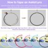 Single Point Lyra Aerial Hoop with with Grip Tape & Rigging Hardware, 40 37 35 33 31 Inch Aerial Hoop Yoga Ring Equipment for Men Women Dancers, 25mm Tube Dia ( Color : Yellow , Size : Diameter 90cm(3 view 2