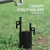 Gavigain Camping Canopy Pole Holder, Aluminum Alloy Canopy Pole Retainer with Adjustable Nut Portable Anchor Stake for Tent Poles for Canopy Awnings view 2