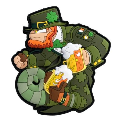Saint St. Patrick #154 Paddy Gnom Morale Patch with Hooks