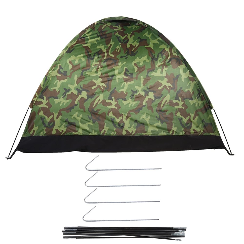 3-4 Person Camping Tent, Waterproof Pop up Tents for Camping, Outdoor Camouflage UV Protection Folding Backpacking Tent for Backpacking, Hiking, or Beaches