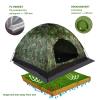 3-4 Person Camping Tent, Waterproof Pop up Tents for Camping, Outdoor Camouflage UV Protection Folding Backpacking Tent for Backpacking, Hiking, or Beaches view 4