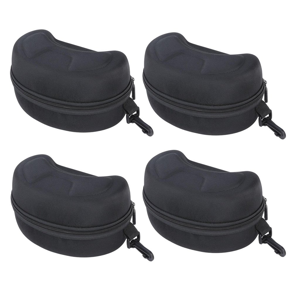Hanperal 4pack Ski Goggle Case, EVA Hard snowboard goggles box, Sports Glasses Storage Holder for Ski Goggles-Black