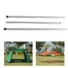Telescoping Tarp Poles, Portable Iron Canopy Pole Heavy Duty Adjustable Shade Canopy Pole Awning Support Poles for Awnings Canopy Rain Fly Shelter Set view 4