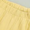 ZOCAVIA Womens Capri Pants Cotton Linen Casual Cropped Baggy Trousers with Pockets Comfy Loose Palazzo Lounge Pants Solid Yellow XL view 3