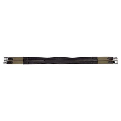Schneiders Triple-Layer Elastic Leather Girth for Horses with Fancy Stitching | Elegance & Durability for Equestrian Excellence | Color Havana | Size 52