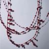 Muloo Red Resin Blood Drop Necklace Unique Red Resin Pendant Clavicle Chain Muiltfunction Bloody Droplet Choker Necklace Gift view 4