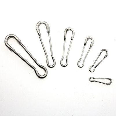 KTGCOZS Pack of 100 Fishing Snap Swivel Hook Hawaii Snap Bass Connector Carp Fishing Lures (2#)