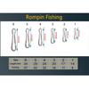 KTGCOZS Pack of 100 Fishing Snap Swivel Hook Hawaii Snap Bass Connector Carp Fishing Lures (2#) view 2