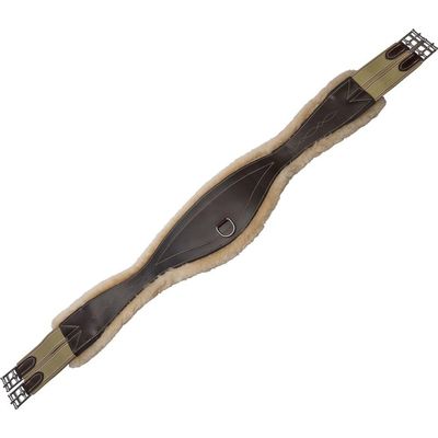 Schneiders Leather Shoulder Ease Girth for Horses with Removable Fleece Liner | Optimal Comfort & Mobility in Equestrian Gear | Color Chocolate | Size 48