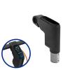 KARFRI Dashboard Base Seat Compatible with Ninebot Segway F20 F30 F40 Scooters Stem Bracket Handlebar Front Fork Stem Connector Bracket Spare Parts, Black view 2