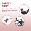 ENDLESS EL1028 Protective Guard Kit for Skating, Cycling and Skateboarding with Knee, Elbow and Wrist Protector | Material: ABS, Nylon | with Adjustable Straps to Fit Perfectly for Adults | Red view 3