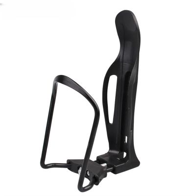 Bicycle Water Bottle Holder Aluminum Lightweight Adjustable MTB Bike Bottle Cages Cycling Flask Cup Holder Rack Bike Accessories (Color : Black)