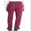 Cherokee Men's Scrub Pants with 5 Pockets, Zip Fly, and Elastic Waistband for All-Day Comfort Plus Size - CK131A, 5XL, Wine view 3