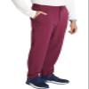 Cherokee Men's Scrub Pants with 5 Pockets, Zip Fly, and Elastic Waistband for All-Day Comfort Plus Size - CK131A, 5XL, Wine view 4