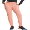 Cherokee Infinity Womens Pull-On Scrub Jogger Pants Mid Rise Bottoms, 4 Pockets, Elastic Waist Interior Drawstring - IN122A, L Petite, Electric Coral view 3