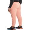 Cherokee Infinity Womens Pull-On Scrub Jogger Pants Mid Rise Bottoms, 4 Pockets, Elastic Waist Interior Drawstring - IN122A, L Petite, Electric Coral view 4