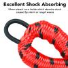 4 Feet Bungee Dock Line Mooring Rope for Docking with Stainless Steel Clip Accessories for Boats PWC, Built in Snubber, Kayak, Watercraft,SeaDoo,Jet Ski, Pontoon, Canoe, Power Boat 2-Pack (Red&Black) view 2