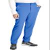 Cherokee Men's Scrub Pants with 5 Pockets, Zip Fly, and Elastic Waistband for All-Day Comfort Plus Size - CK131A, 5XL, Royal view 4