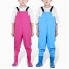 Kids Chest Waders Youth Fishing Waders For Toddler Children Water Proof Hunting Waders With Baby (Pink, 6-7 Years) view 3