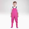 Kids Chest Waders Youth Fishing Waders For Toddler Children Water Proof Hunting Waders With Baby (Pink, 6-7 Years) view 4