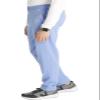 Cherokee Men's Scrub Pants with 5 Pockets, Zip Fly, and Elastic Waistband for All-Day Comfort Plus Size - CK131A, 5XL, Ciel view 2