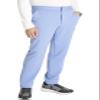 Cherokee Men's Scrub Pants with 5 Pockets, Zip Fly, and Elastic Waistband for All-Day Comfort Plus Size - CK131A, 5XL, Ciel view 4