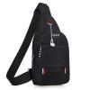 Men's Waist Pack Crossbody Bag Sports Casual Adjustable Strap Chest Bag Travel Phone Holder Shoulder Belt Bag Fanny Pack (black) view 1