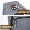 Men's Waist Pack Crossbody Bag Sports Casual Adjustable Strap Chest Bag Travel Phone Holder Shoulder Belt Bag Fanny Pack (black) view 2