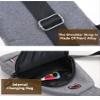 Men's Waist Pack Crossbody Bag Sports Casual Adjustable Strap Chest Bag Travel Phone Holder Shoulder Belt Bag Fanny Pack (black) view 3