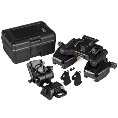LEESEN PVS-14 Light Weight Dual Tube Mounting System Set IC AN/PVS-14LWNight Vision Goggles Night Vision Adapter for PVS-14 Night Vision Binoculars Binocular - Fully Anodized Aluminum Alloy, Black