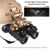 LEESEN PVS-14 Light Weight Dual Tube Mounting System Set IC AN/PVS-14LWNight Vision Goggles Night Vision Adapter for PVS-14 Night Vision Binoculars Binocular - Fully Anodized Aluminum Alloy, Black view 3