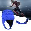 Padded Rugby Helmet,Football Baseball Sports Helmet Rugby Head Guard Protective Soft Headgear for Hockey Football Soccer Goalie for All Ages (Blue L Code) view 4