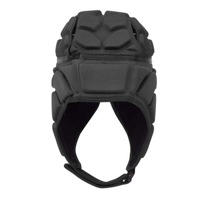 Padded Rugby Helmet,Football Baseball Sports Helmet Rugby Head Guard Protective Soft Headgear for Hockey Football Soccer Goalie for All Ages (Black L)