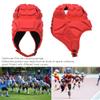 Padded Rugby Helmet,Football Baseball Sports Helmet Rugby Head Guard Protective Soft Headgear for Hockey Football Soccer Goalie for All Ages (Red L Code) view 2